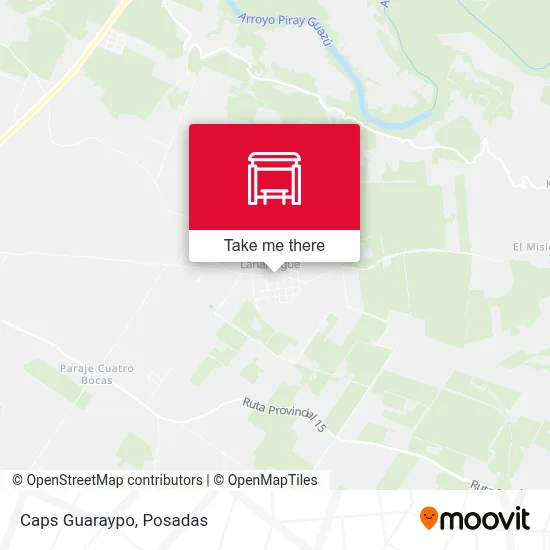 Caps Guaraypo map