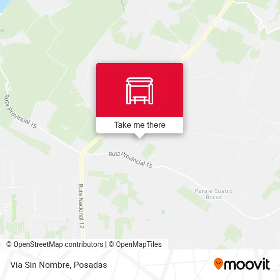 Vía Sin Nombre map