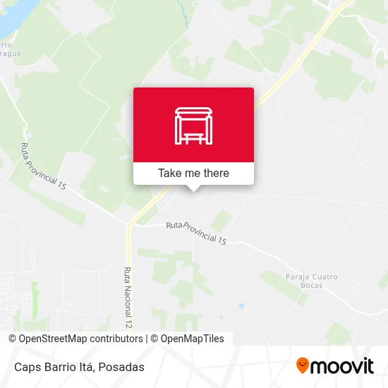 Caps Barrio Itá map
