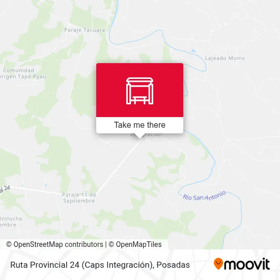 Ruta Provincial 24 (Caps Integración) map