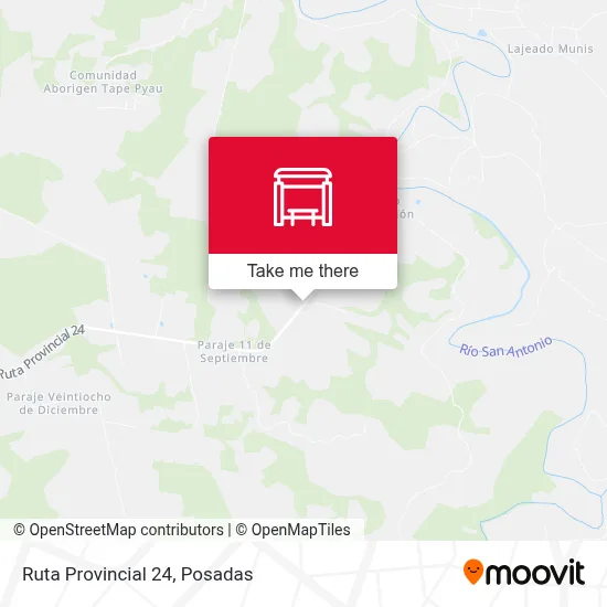 Mapa de Ruta Provincial 24