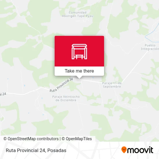 Mapa de Ruta Provincial 24