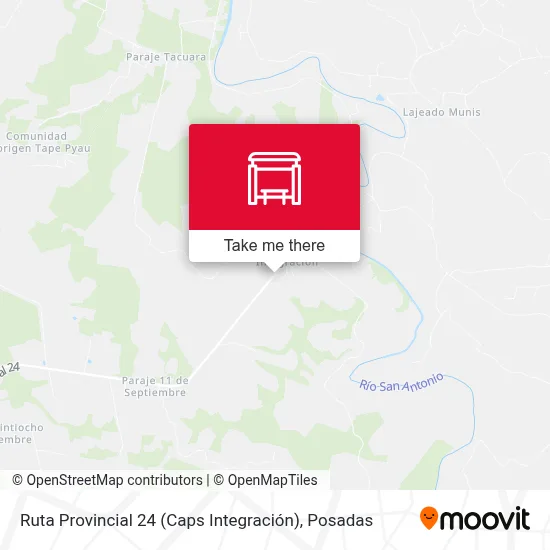 Ruta Provincial 24 (Caps Integración) map