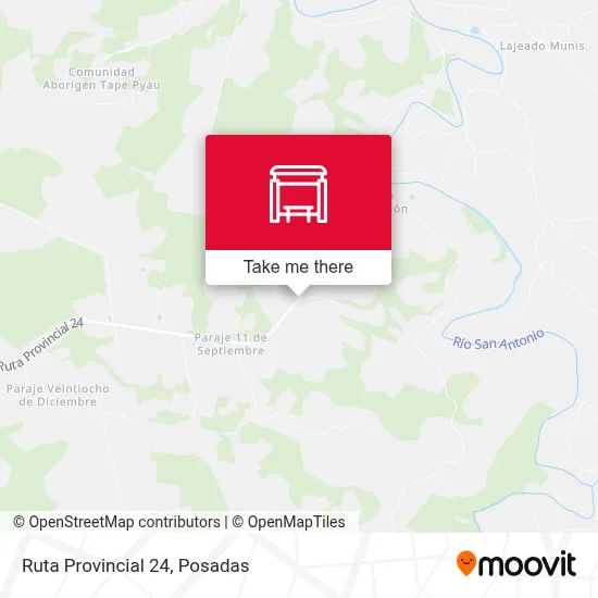 Mapa de Ruta Provincial 24