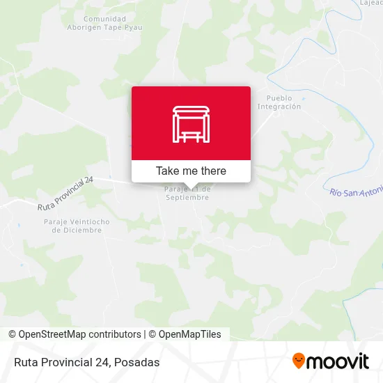 Mapa de Ruta Provincial 24