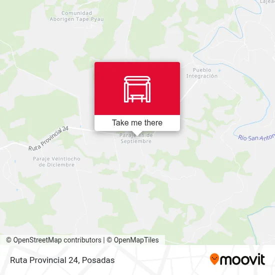 Mapa de Ruta Provincial 24