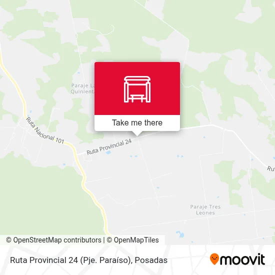 Ruta Provincial 24 (Pje. Paraíso) map