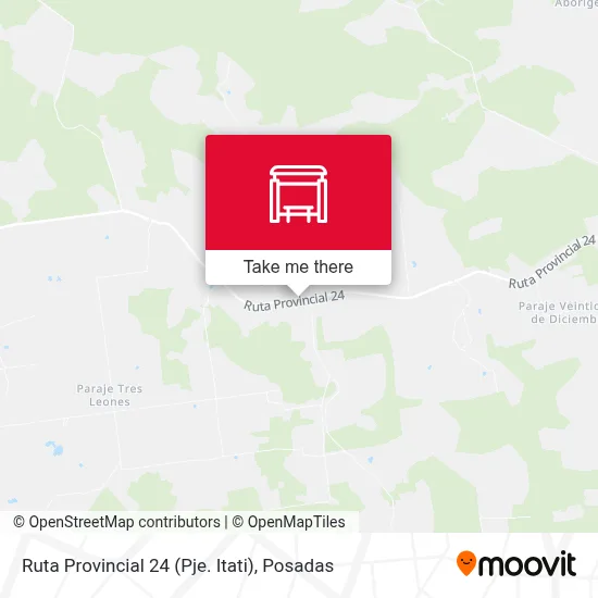 Mapa de Ruta Provincial 24 (Pje. Itati)