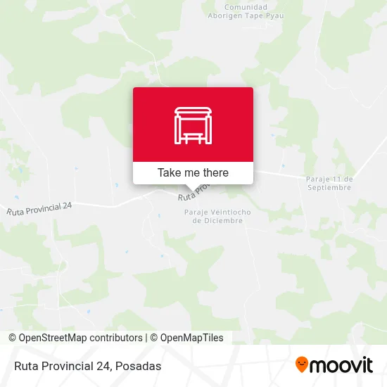 Mapa de Ruta Provincial 24