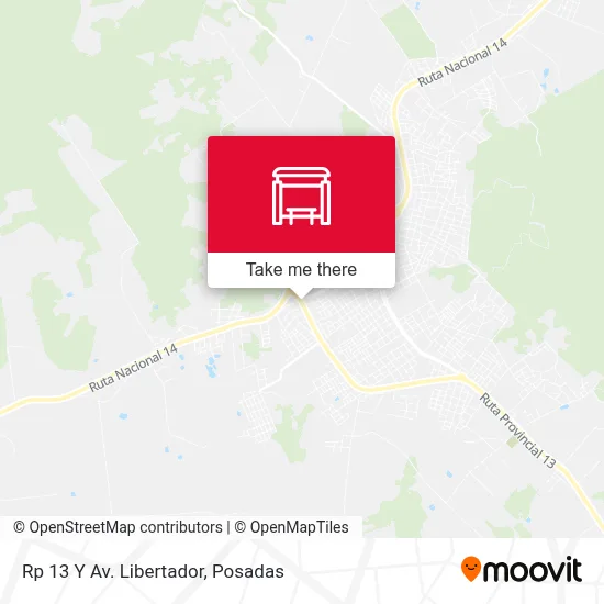 Rp 13 Y Av. Libertador map