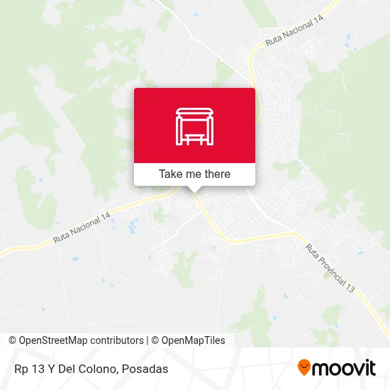 Mapa de Rp 13 Y Del Colono