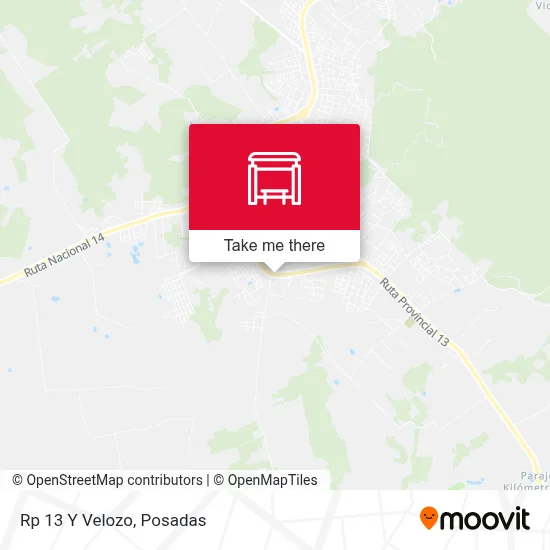 Mapa de Rp 13 Y Velozo