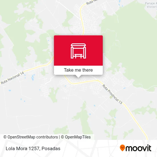 Lola Mora 1257 map