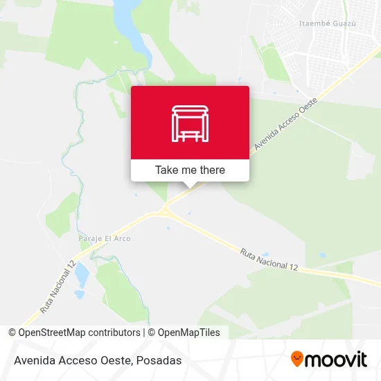 Avenida Acceso Oeste map