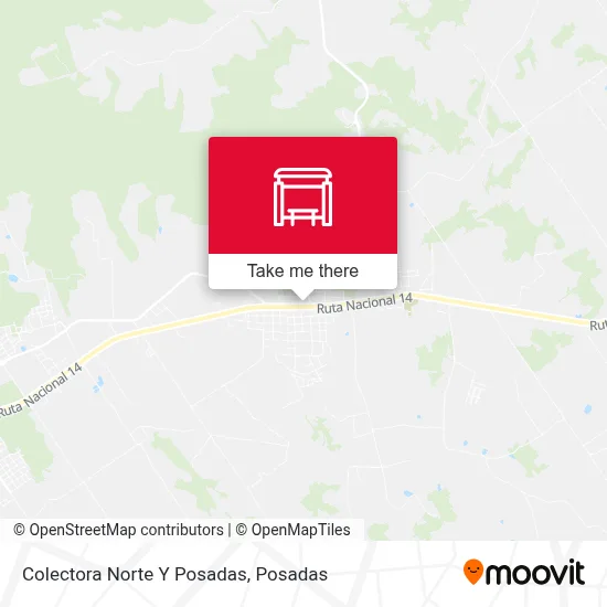 Colectora Norte Y Posadas map