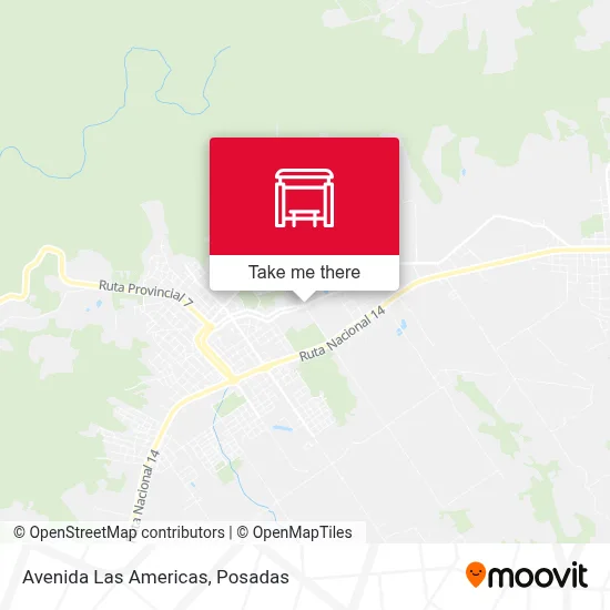 Avenida Las Americas map