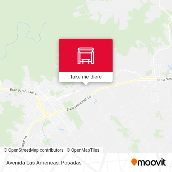 Avenida Las Americas map
