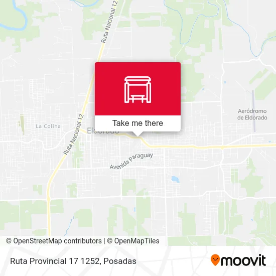 Mapa de Ruta Provincial 17 1252