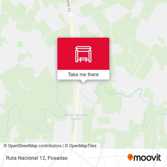 Mapa de Ruta Nacional 12