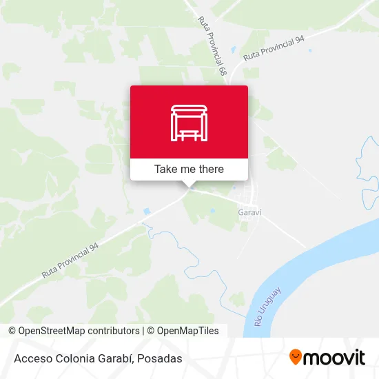 Acceso Colonia Garabí map
