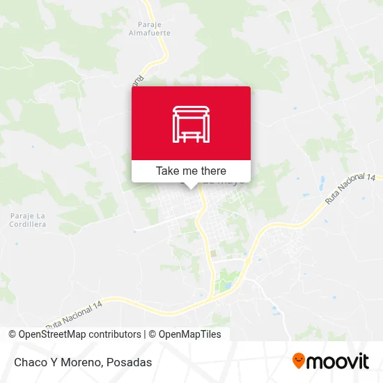 Chaco Y Moreno map