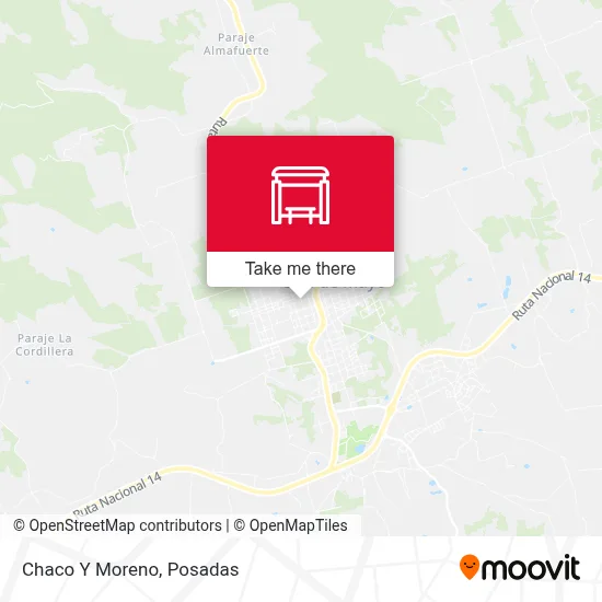 Chaco Y Moreno map