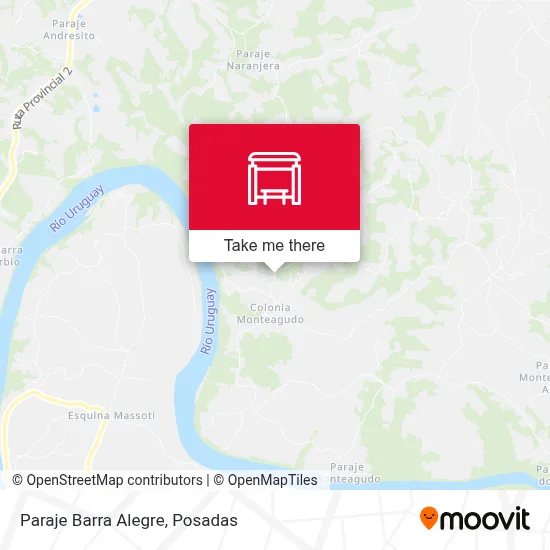 Paraje Barra Alegre map