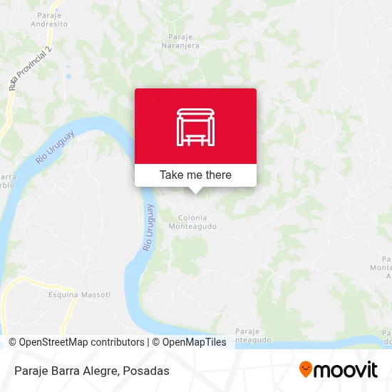 Paraje Barra Alegre map