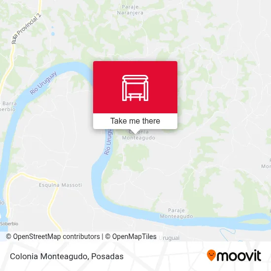 Colonia Monteagudo map