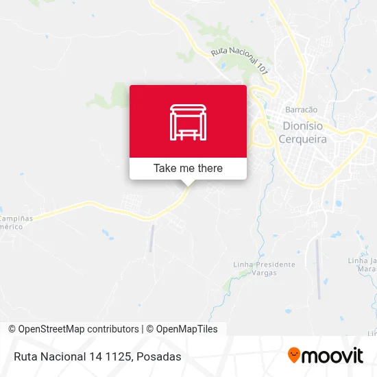 Ruta Nacional 14 1125 map