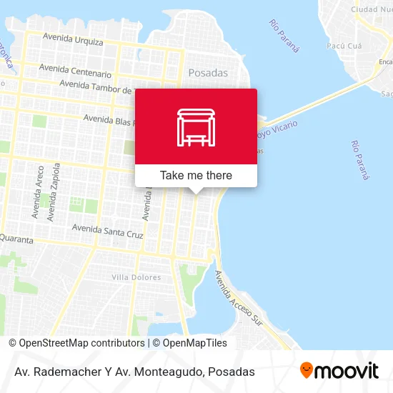 Av. Rademacher Y Av. Monteagudo map