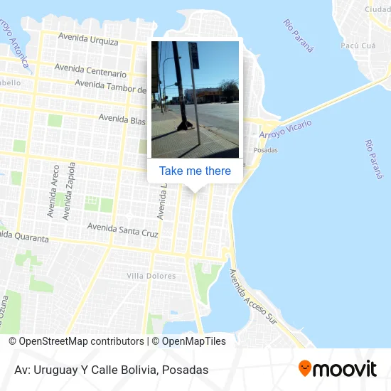 Av: Uruguay Y Calle Bolivia map