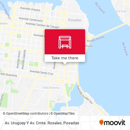 Mapa de Av. Uruguay Y Av. Cmte. Rosales