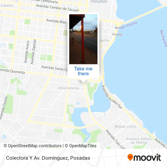 Colectora Y Av. Domínguez map