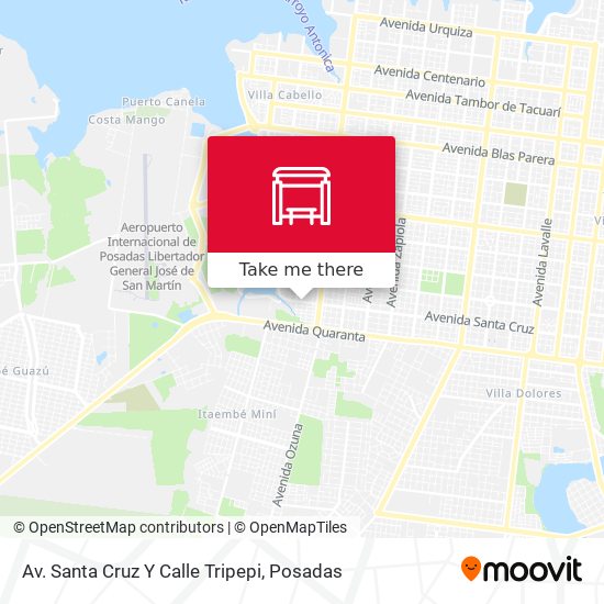 Av. Santa Cruz Y Calle Tripepi map
