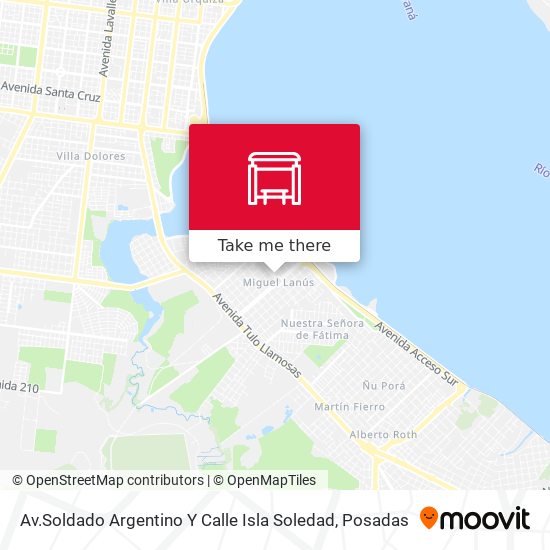 Mapa de Av.Soldado Argentino Y Calle Isla Soledad