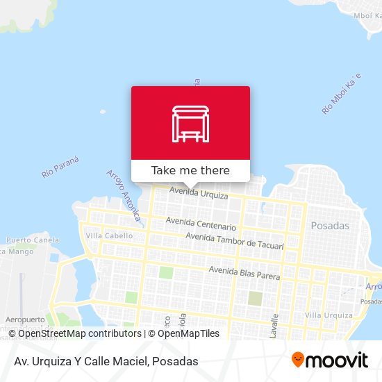 Mapa de Av. Urquiza Y Calle Maciel