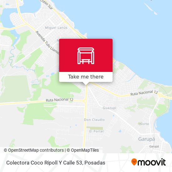 Mapa de Colectora Coco Rípoll Y Calle 53