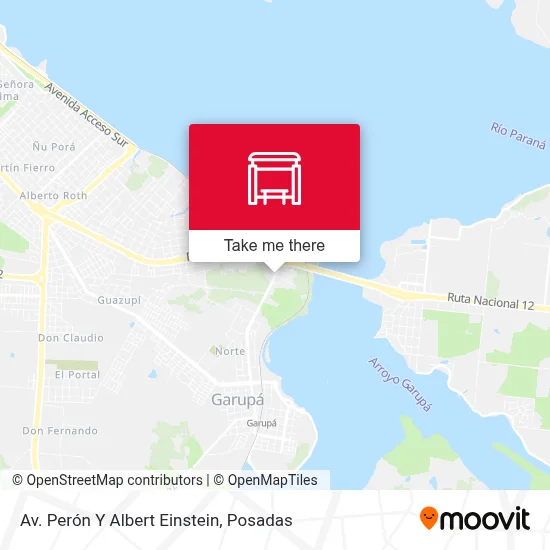 Av. Perón Y Albert Einstein map