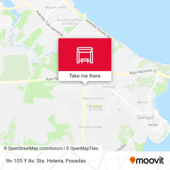 Mapa de Rn 105 Y Av. Sta. Helena