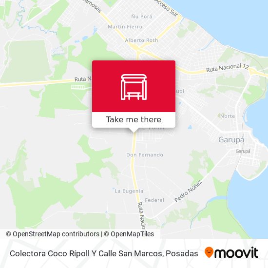 Mapa de Colectora Coco Rípoll Y Calle San Marcos