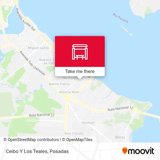 Ceibo Y Los Teales map