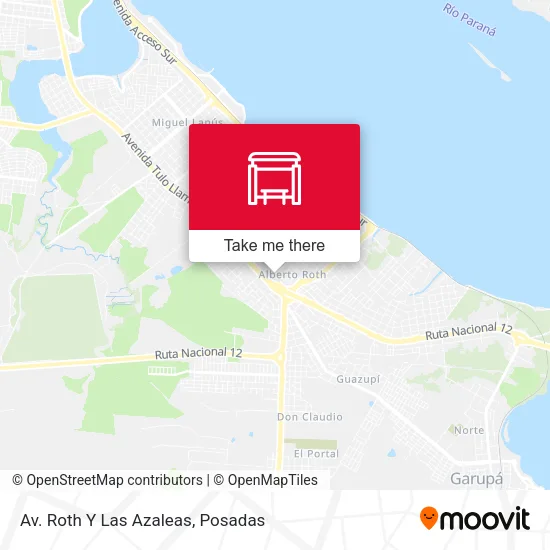 Av. Roth Y Las Azaleas map