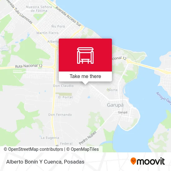 Alberto Bonín Y Cuenca map