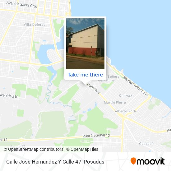 Calle José Hernandez Y Calle 47 map