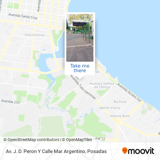 Mapa de Av. J. D. Peron Y Calle Mar Argentino