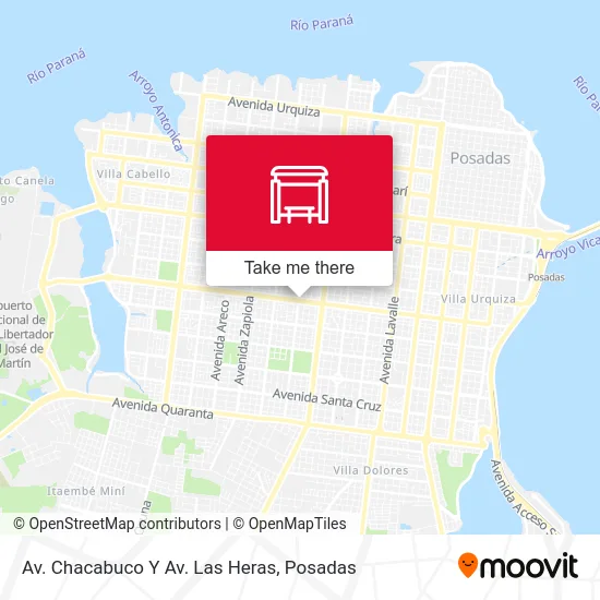 Av. Chacabuco Y Av. Las Heras map