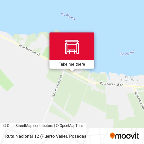 Ruta Nacional 12 (Puerto Valle) map