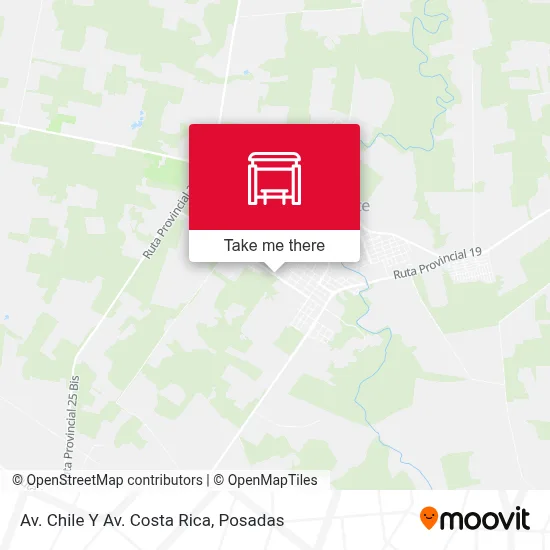 Av. Chile Y Av. Costa Rica map