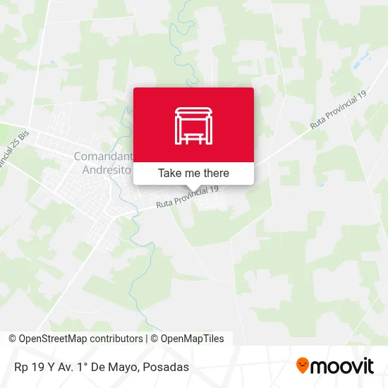 Rp 19 Y Av. 1° De Mayo map
